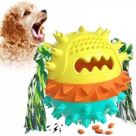 Yellowish Green Dog Toys, Durable Rubber Chew Toys, Suitable for Small and Medium Dogs (1/5)