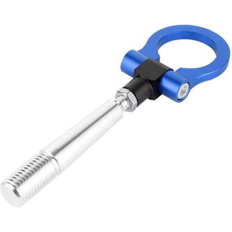 Crochet de Remorquage, Anneau de Crochet en Métal TH45TW pour Remplacement de L'anneau de Remorquage de Course à Visser de Style JDM pour FX35 FX45 FX50 QX70 G37 Q60 (Bleu). (1/5)
