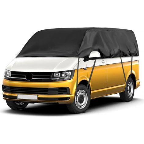 Housse de Voiture Imperméable Remplacement pour VW T5 T6 SWB, Demi Housse de Voiture Résistante Aux UV, Anti-Poussière Demi Garage, pour Extérieur et Intérieur,Personnalisé pour VW T5 T6 SWB (1/5)