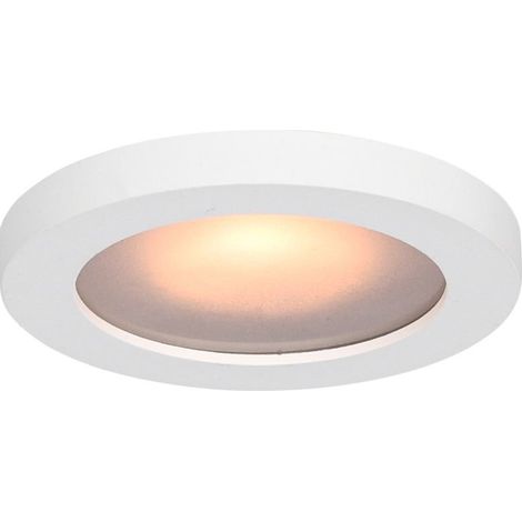 Italux Antar Spot encastré rond blanc IP44