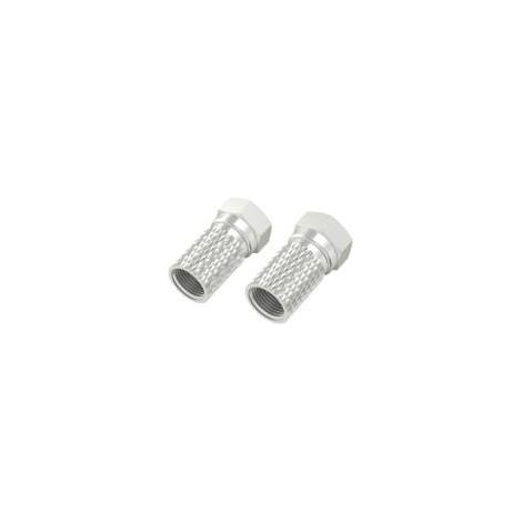 Conector coaxial Hama 00205208 rosca interior 8 mm 2 piezas
