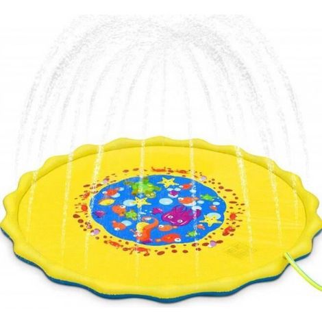 Tapis de Jet d'eau - - 003 - Jaune - PVC solide - 170cm (1/4)