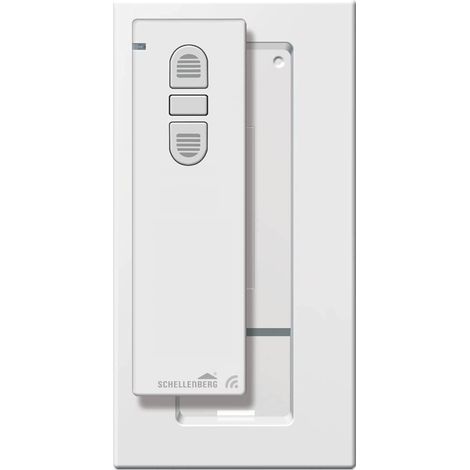 Schellenberg 20015 Trasmettitore radio portatile a 1 canale con supporto a parete, bianco (1/5)