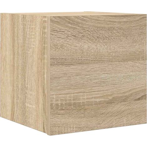Meuble TV mural, Étagère TV, Meuble de Salon, Chêne sonoma 30, 5x30x30 cm OIB2232E (1/5)