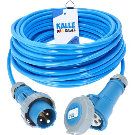 Kalle Verlängerungskabel CEE 230V 16A 2,5mm² Extreme Blau Aquasafe IP67 10 Meter (1/4)