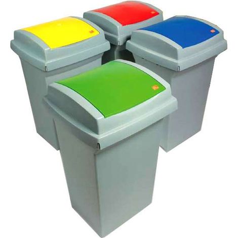 Bidone Recycling 50 Blu 43X39 H 68 Ics
