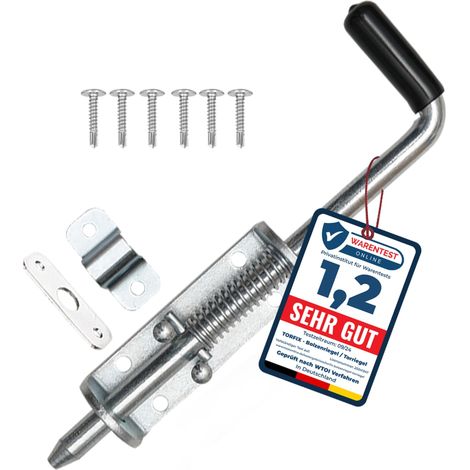 Verrou de portail galvanisé 220 mm pour portail de jardin et porte (1/5)