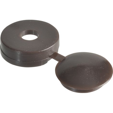 Hinged Cover Cap Dark Brown No. 10-12 Bag 100
