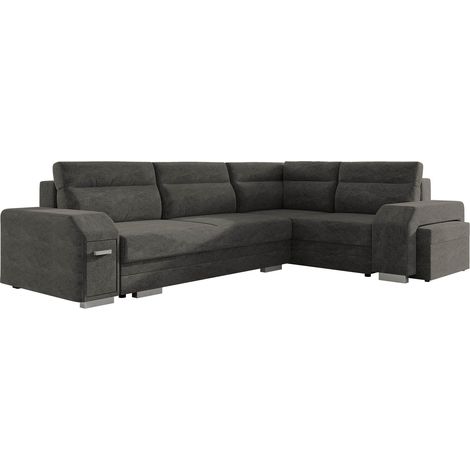 Sofá rinconero Kingsport 116, Derecha, Función de descanso, Almacenaje, 305x205x78cm, 0