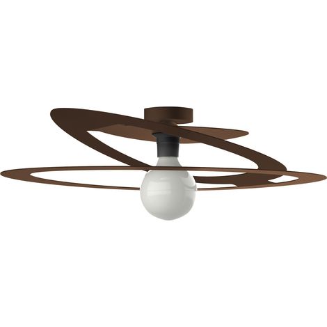 LUMICOM DILATE Plafoniera, 1X E27, max 42W, metallo, corten, D.60cm