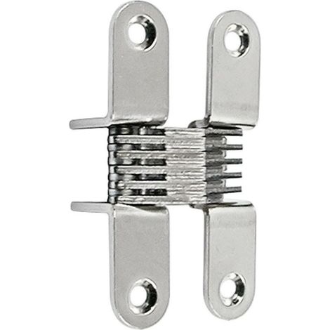 CEAM bisagra invisible para puerta 503 42x29 niquel , Diseñada para ser ultra compacta, esta bisagra invisible es perfecta para puertas pequeñas. Su montaje, el cual se hace sob