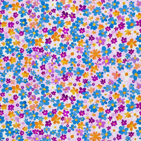 Tela Oxford para decoración de exteriores - Motivo de flores I DX5414 (1/5)