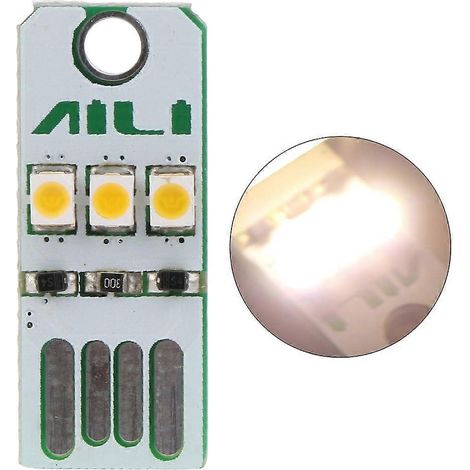 Veilleuse LED mini ultra-lumineuse de poche avec puce d'alimentation mobile (1/4)