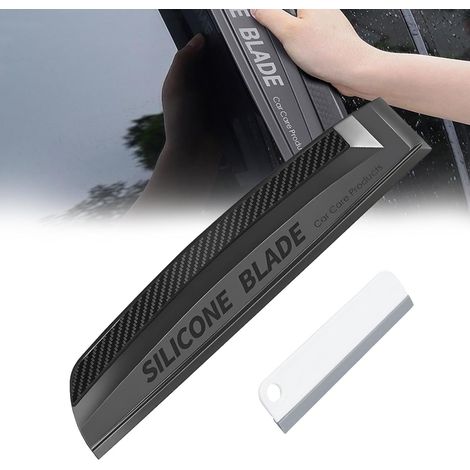 Lame à Eau en Silicone pour Voiture Raclette De Séchage De Voiture Raclettes D'essuie-Glace de Fenêtre de Voiture Car Squeegee pour Essuie-Glace Fenêtre Éliminer l'eau/La Neige (1/5)