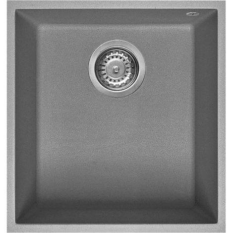 Lavello incasso monovasca sottotop colore cemento - Smeg VZUM40CT (1/2)