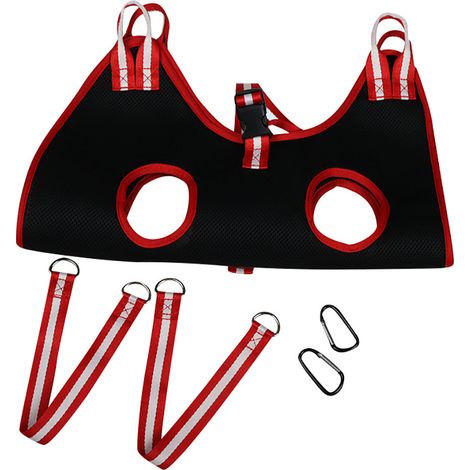 Hamac de toilettage pour chats et chiens de petite et moyenne taille, sac de lavage auxiliaire pour chat à suspension fixe (noir, petit, lot de 5) (1/3)
