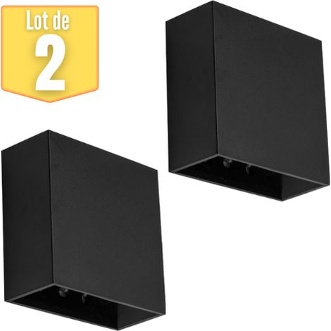 Lot de 2 appliques LED BRAYTRON VEKTA-A, noir, 4W, 230lm (1/5)