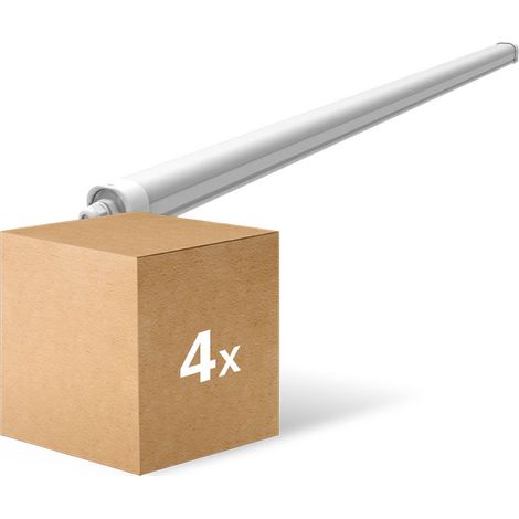 Lot 4x Noxion Réglette LED Étanche Ecowhite V3.0 36/50W