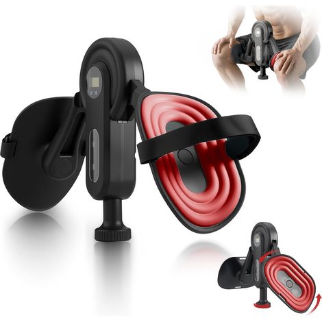 Resistencia ajustable de 0 a 135 libras y pantalla inteligente (tiempo/calorías/repeticiones/número), máquina de ejercicios para hombres, entrenador de muslos de 360° (1/5)