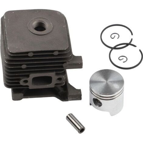 Stihl Kit piston cylindre pour FS38 FS45 FS46 FS55 HS45 KM55 PN 4140 020 1204, alésage 34 mm, compatible avec débroussailleuse, taille-haie, souffleur et moteurs multi-outils (1/5)