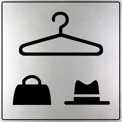 Plaque de porte Vestiaire - Gamme Iso 7001 200x200mm - 4380254 (1/2)