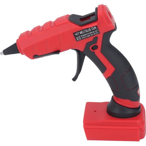 Pistolet à colle thermofusible sans fil, chauffage rapide, embout isolé, idéal pour travaux manuels avec bâtons inclus (1/5)