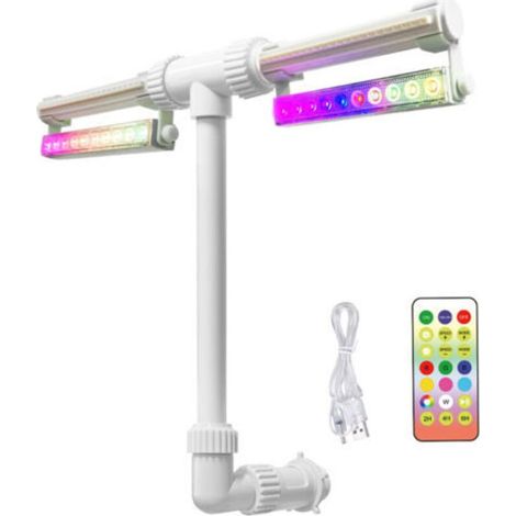 Piscine Fontaine Réglable avec Lumière LED Multicolore Télécommandée, Arroseur, Recharge USB - AUTRES (1/5)