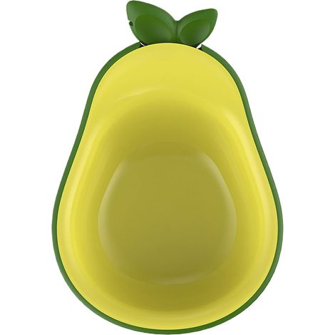 Gamelle pour chat en forme d'avocat, gamelle surélevée pour chaton, 18 x 14 x 3,5 cm, pour manger et boire, accessoire alimentaire pour animaux de compagnie à la maison, en voyage, en appartement et e (1/5)