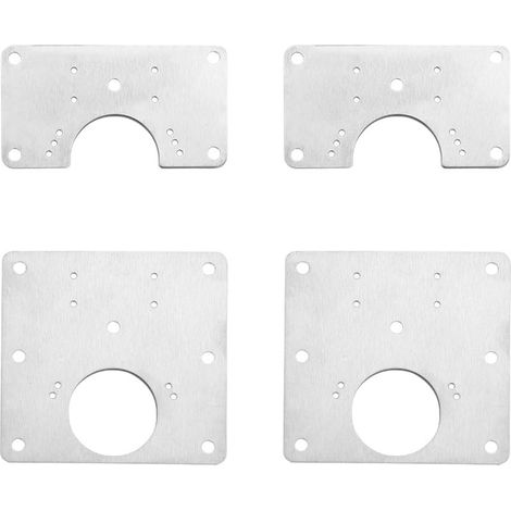 4pcs Cabinet Door Hinge Repair Plate, Hinge Repair Fixing Plate, Installation Plate, Used for Cabinet Doors, Wardrobes, Cupboards (1/5)