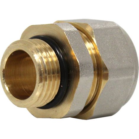 Raccord Multicouche à compression Ø20x2,0 - Droit Mâle 1/2" (15/21) - HENCO (1/5)