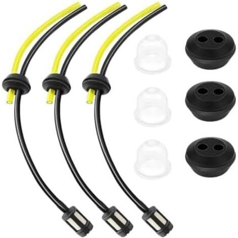 Kit de 9 filtres à essence avec tuyaux pour débroussailleuse, coupe-bordures, tarière, taille-haie, élagueuse – Pièces rechange - (1/5)