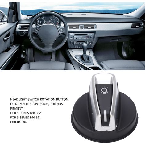 BMW Lichtschalter 61319169405 Drehknopf für 1er E88 E82, 3er E90 E91, X1 E84 (1/4)