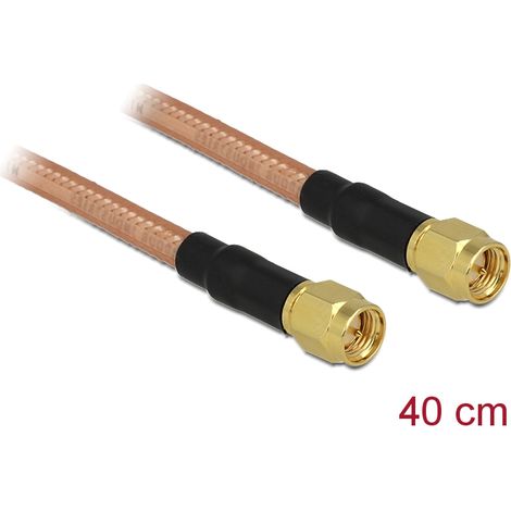 Delock antenna cable sma plug  sma plug rg-142 400 mm low loss