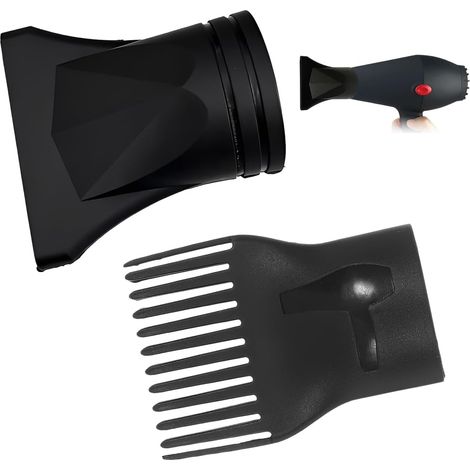 2 pieces universal diffuser nozzle, curly hair diffuser, universal hair dryer diffuser tip for hair dryer, heat resistant, for straight and curly hair, a (1/5)