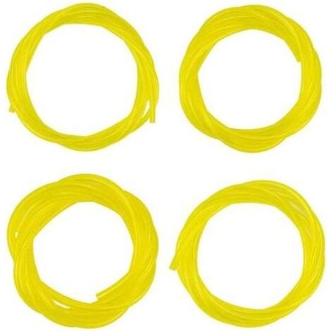 FENOPLASTICALot de 4 Tuyau Durite d'Essence Flexible, Total 4.8 m, 4 Tailles Tuyau Carburant pour Souffleur Coupe-bordure Trononneuse Debroussailleuse (3 x 6mm, 3 x 5mm, 2.5 x 5mm, 2 x 3.5mm) (1/4)