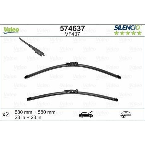 Balai d'essuie-glace Valeo 574637 CADILLAC 12778383 (1/2)