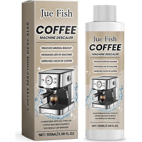 Détartrant pour machine à café, facile d'utilisation, 100 ml. Nettoyant pour machine à café. Liquide détartrant. (1/4)