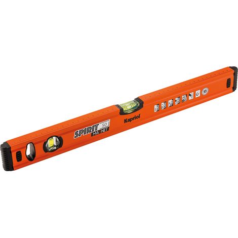LIVELLA A BOLLA 50cm ALLUMINIO LIVELLO MAGNETICO SPIRIT KAPRIOL (1/2)