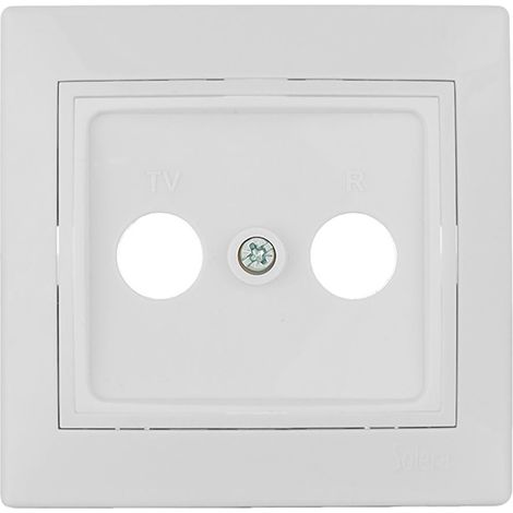 Cache Tv Radio Solera Plaque Universelle Pour Prises Tv/fm - Solera (1/3)