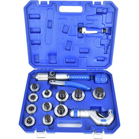 Éxpanseur hydraulique pour tube cuivre en U, outil d'évasement 10-42mm CT300AL, emboutissage de tuyaux, élargisseur de conduites, modèle aluminium robuste. (1/5)