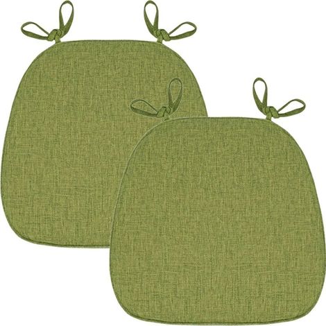 Galette De Chaise Lot De 1/2/4/6 avec Attaches, Coussin Chaise Cuisine Lavable, Antidérapant, Galette De Chaise Dehoussable, Coussins De Chaises D'Interieur Mousse à ​MéMoire-DOU