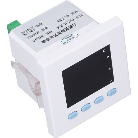 Intelligenter dreiphasiger digitaler Stromzähler, flammhemmendes ABS-Gehäuse, Amperemeter für die Verteilungsautomation, AC220V. (1/5)