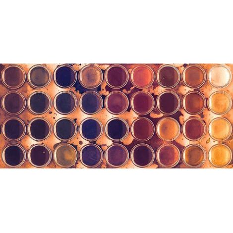 Papier peint panoramique moderne pot de peinture Tapisserie panoramique rétro orange & violet Papier peint panoramique design pour salon (1/3)