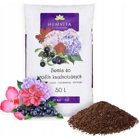 Terriccio per piante acidofile 50L per mirtilli, azalee, ortensie, erica