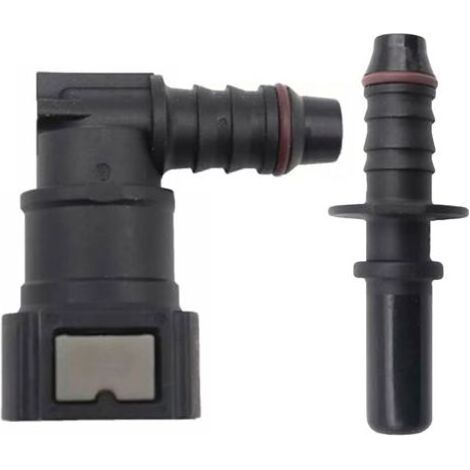 2pcs Raccord durite Essence, Connecteur de Tuyau de Carburant Coude Femelle,9.89 Tuyau de Ligne de Carburant Raccord Rapide id8 Raccord Rapide Traversant Raccord de Voiture (1/5)