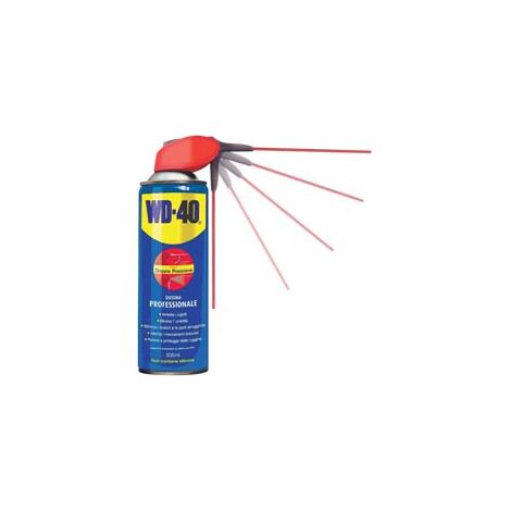 WD-40 LUBRIFICANTE SPRAY MULTIUSO 5 FUNZIONI ML.500- - ml.500 spray c/erogatore a doppia posizione - 6 pezzi WD40