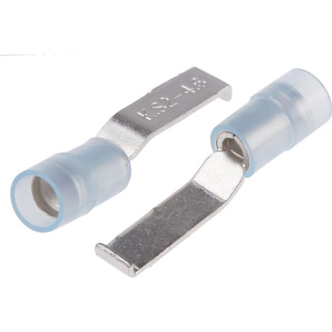 Cosse à sertir type languette, 4.6mm x 0.8mm, Bleu 14AWG 2.5mm² 16AWG 1.5mm² Non-Enveloppé