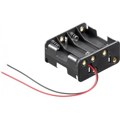 Portapilas para 8 pilas LR6 AA  Negro (1/4)