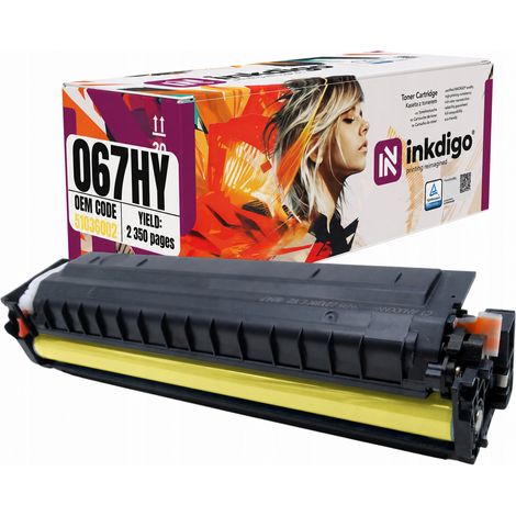 Inkdigo Toner CRG067HY kompatibel mit Canon i-Sensys LBP-631Cw MF651Cw TÜV-zertifiziert (1/5)