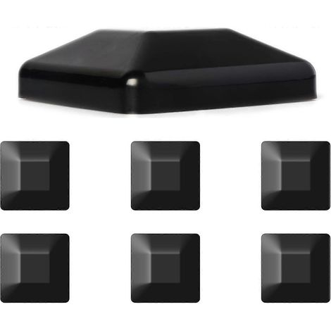 Embouts de poteaux de clôture - Plastique durable 4x4 (paquet de 6) (1/5)